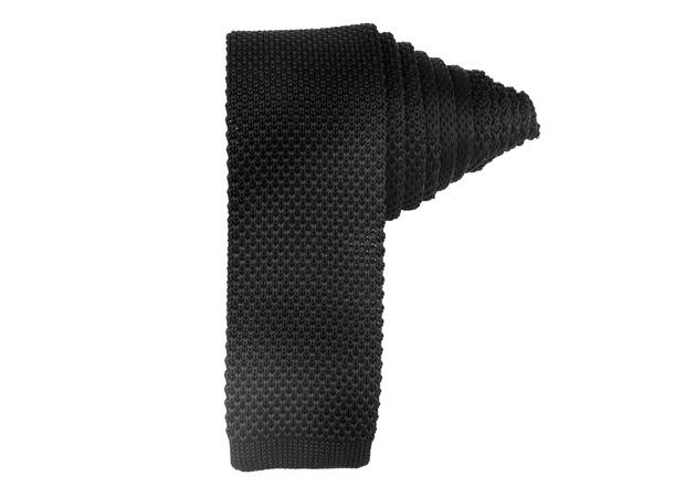 Strikket slips 5cm sort 